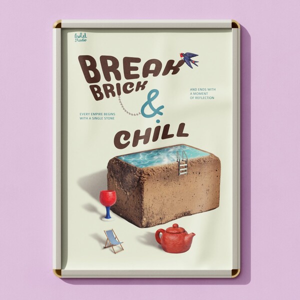 Постер «break brick & chill»