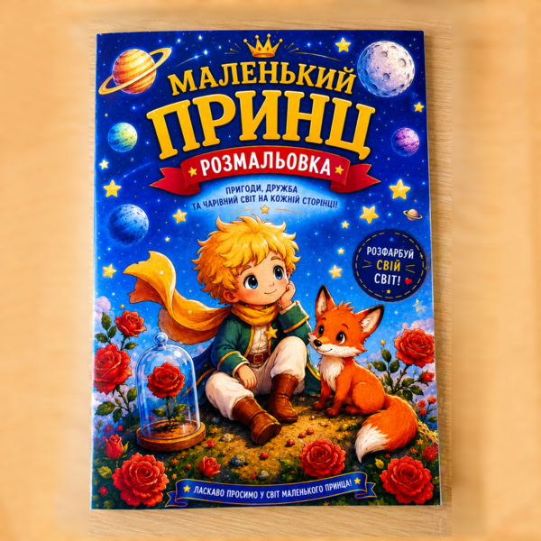 Розмальовка «маленький принц»