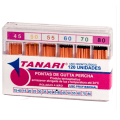 Pontas de Gutta Percha Calibradas Nº 45-80 (120 un) - Tanari