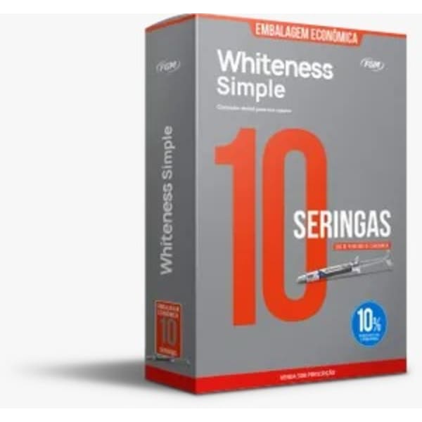 Kit Whiteness Simple 10% - Kit 10 Seringas