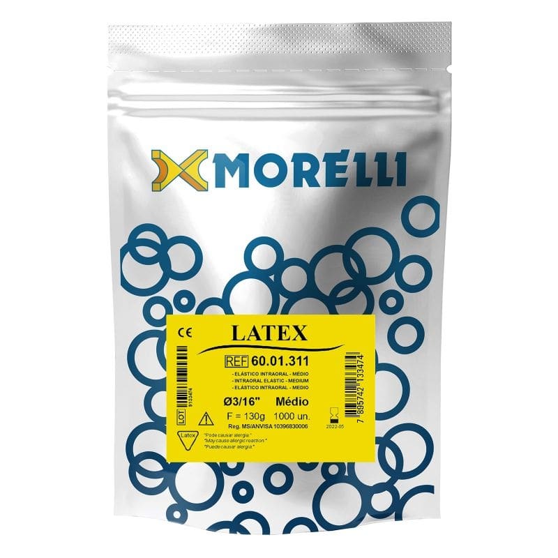 Elástico Intraoral Látex Médio 3/16" Ref: 60.01.311 - Morelli