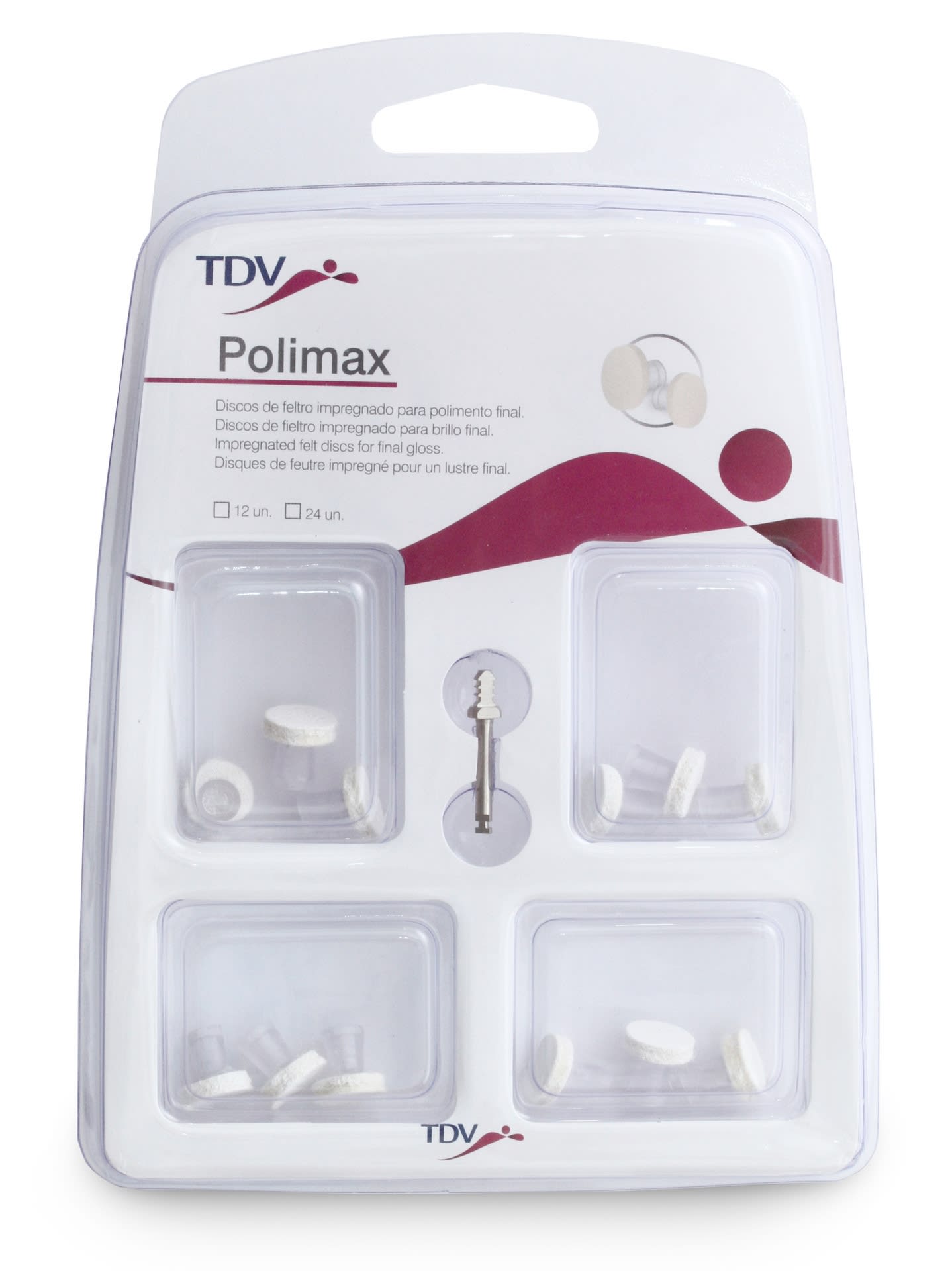 Discos de Feltro Impregnado Para Polimento - Polimax - TDV