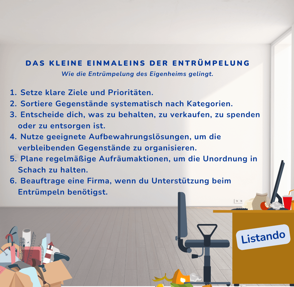 Hilfreiche Tipps zum Entruempeln