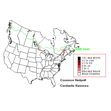 Common Redpoll distribution map