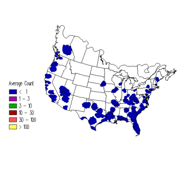 Swainson's Thrush winter distribution map