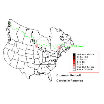 Common Redpoll distribution map