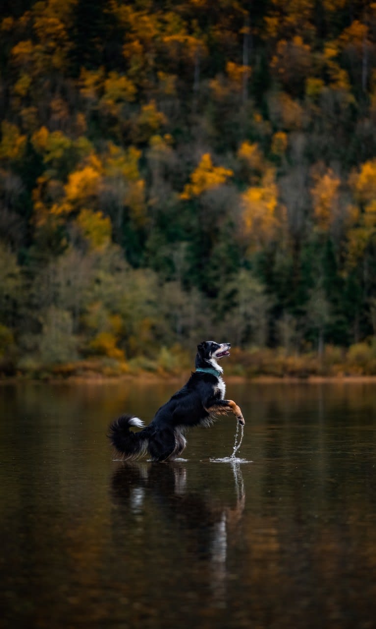 Marin, a Border Collie and Australian Cattle Dog mix tested with EmbarkVet.com