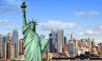 Statue of Liberty and City Skyline