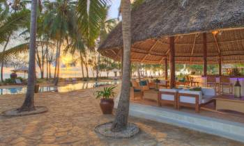 pool bar at sunrise