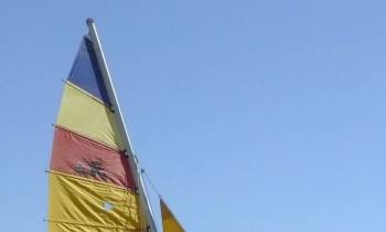 a close up of a boat