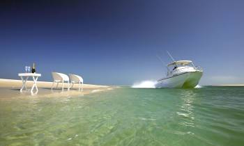 a boat in the water