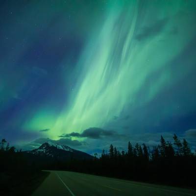 Northern Lights over the Icefield Parkway