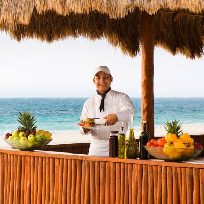 Beach bar and barbecue