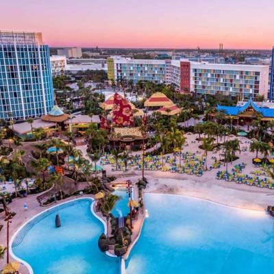 View over hotel from Volcano Bay™