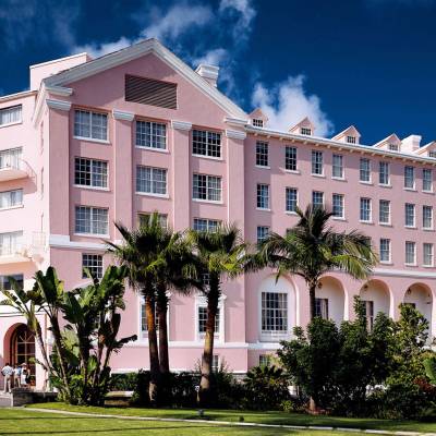 a large white building