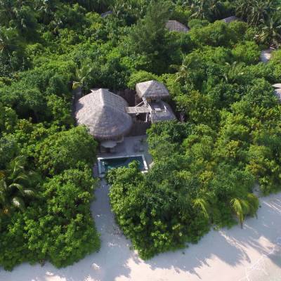 Ocean beach villa with pool