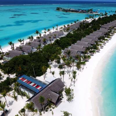Aerial view OZEN by Atmosphere at Maadhoo