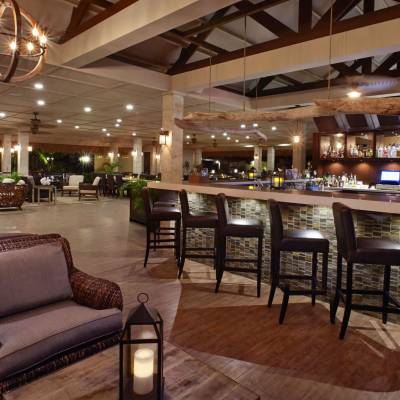 a room filled with furniture and a table