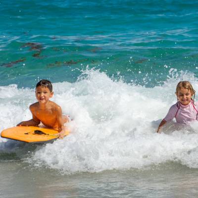 Kid's surfing