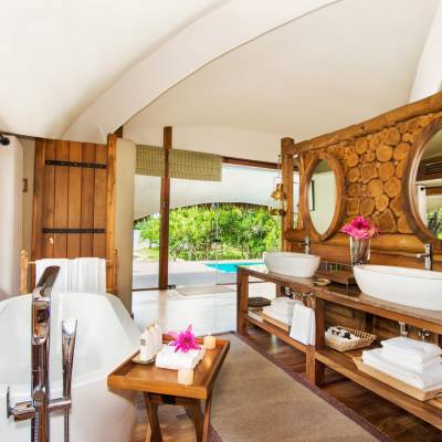 Bathroom, Chena Huts