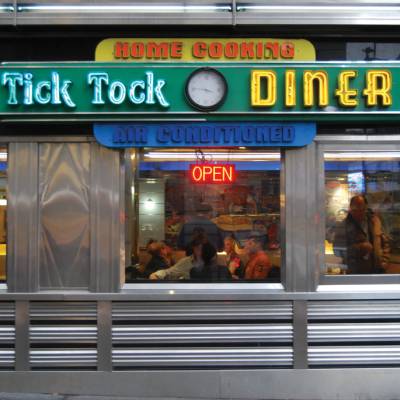 a store front at day