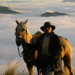 Walking with a horse in Cotopaxi, Ecuador/Galapagos