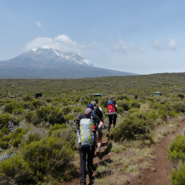 Hiking to Mount Kilimanjaro in Tanzania
