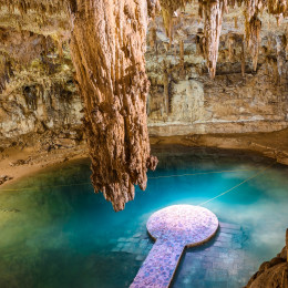 Cenote Suytun at Valladolid, Yucatan, Mexico Tours