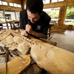 Enchanting Travels New Zealand Tours Rotorua Te Puia-Rotorua Carving School