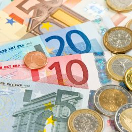 Euro currency, coins and banknotes, Germany