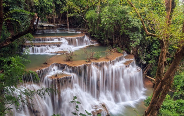 Kanchanaburi, Huay-Mae-Kamin-Wasserfall