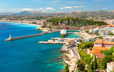 View of Nice, mediterranean resort, Cote d'Azur, France Tours, Enchanting Travels