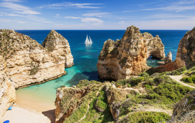 Bucht bei Lagos, Algarve, Portugal Urlaub