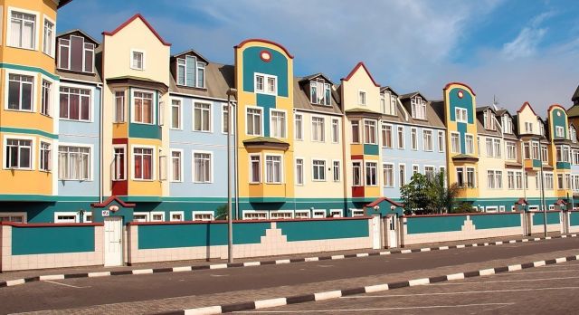 Namibia Sehenswürdigkeiten: Straße in Swakopmund