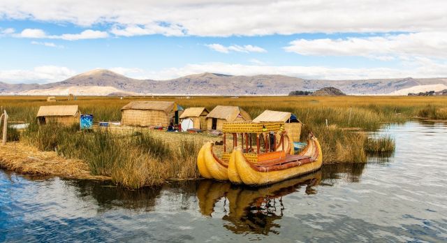 Die schwimmenden Inseln der Uros auf dem Titicaca-See