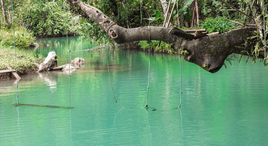 Traumhafte Natur in Vang Vien