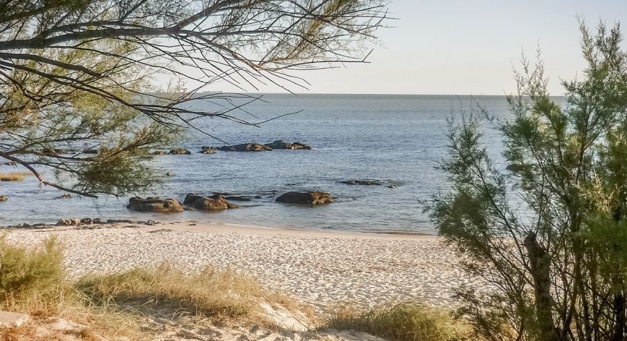 Ein versteckter Strand in Uruguay