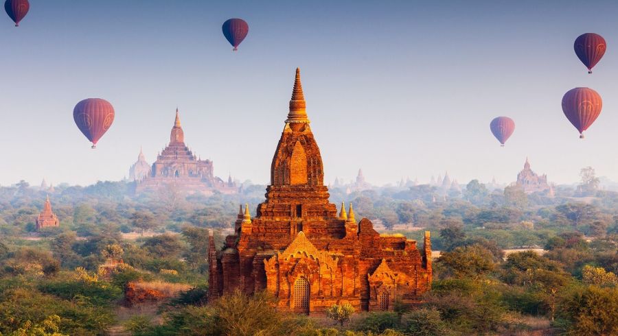 Southeast Asia Eine Bagan Ballonfahrt ist das Highlight Ihrer Myanmar Luxusreise
