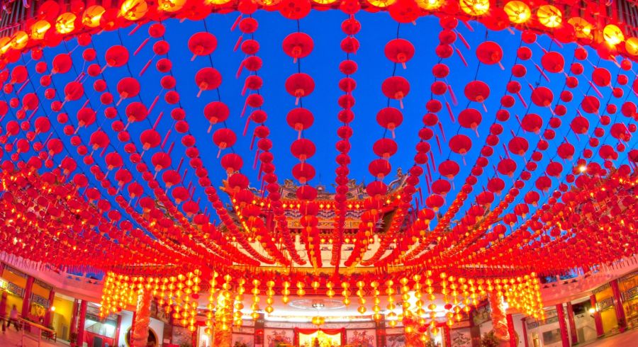 Bunte Lichter in Malaysia