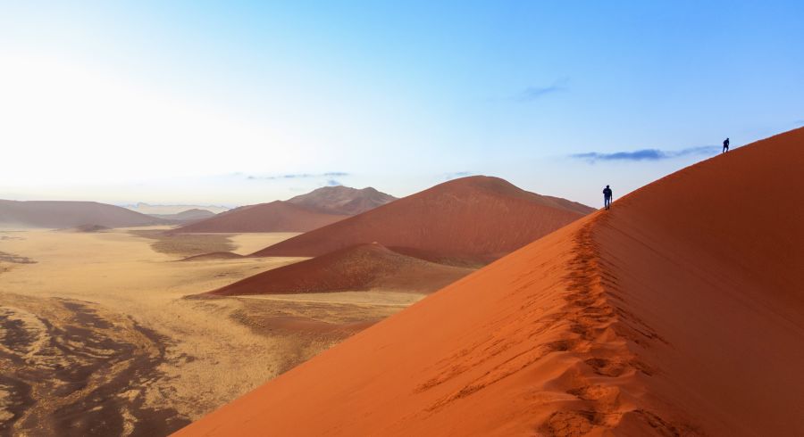 Nähe des Sossusvlei befinden sich spektakuläre Sanddünen
