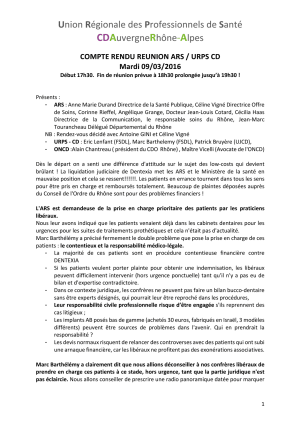 2016309   compte rendu reunion ars  low cost  1   1  fmaozh - Eugenol