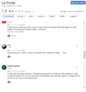 Avis de la poste d angers a92ibg - Eugenol