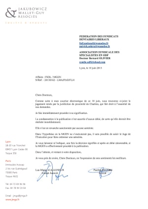 Courriel fsdl et asso - Eugenol