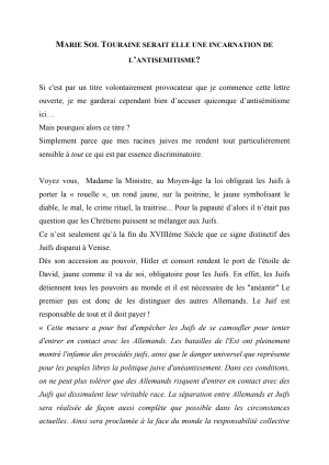 Marie sol touraine serait elle une incarnation de l antisemitisme  i0jwz0 - Eugenol