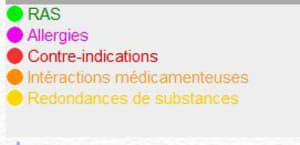 Codes couleur interactions axadmo - Eugenol