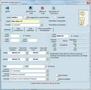 Inlay parametrage oktwgn - Eugenol