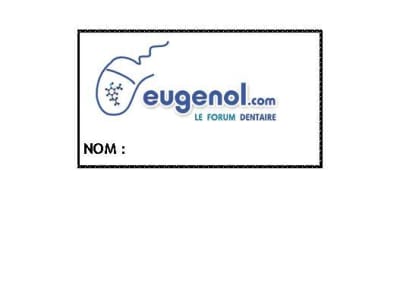 Badge zxzebs - Eugenol