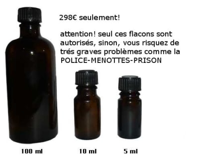 Bouteille verre ronde cukl0v - Eugenol