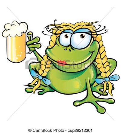 Grenouille bière sexy girl dessin clipart vecteur csp29212301 rmislg - Eugenol