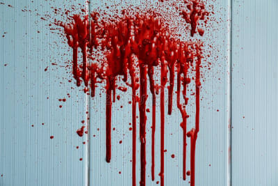 Taches de sang sur le mur léger 151282401 dh54g4 - Eugenol